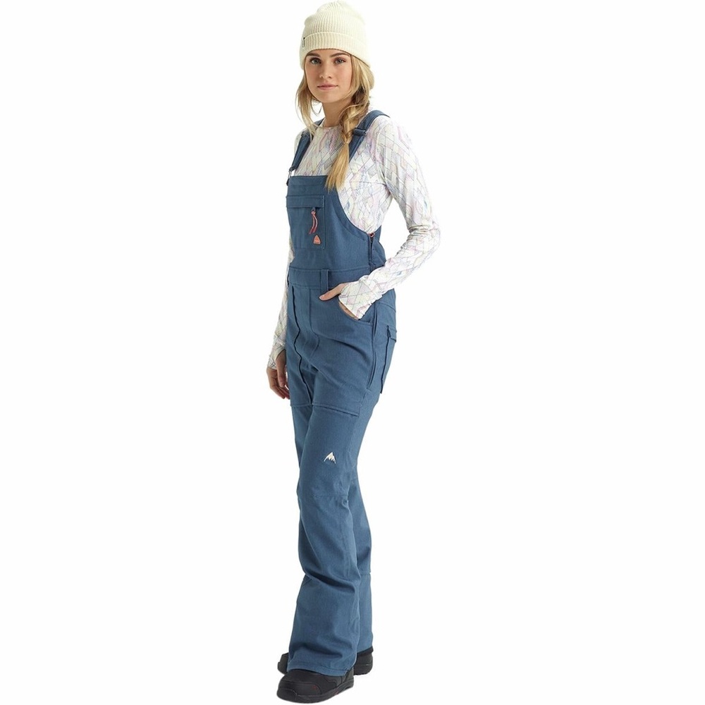 Burton Light Denim Color Ski Bibs